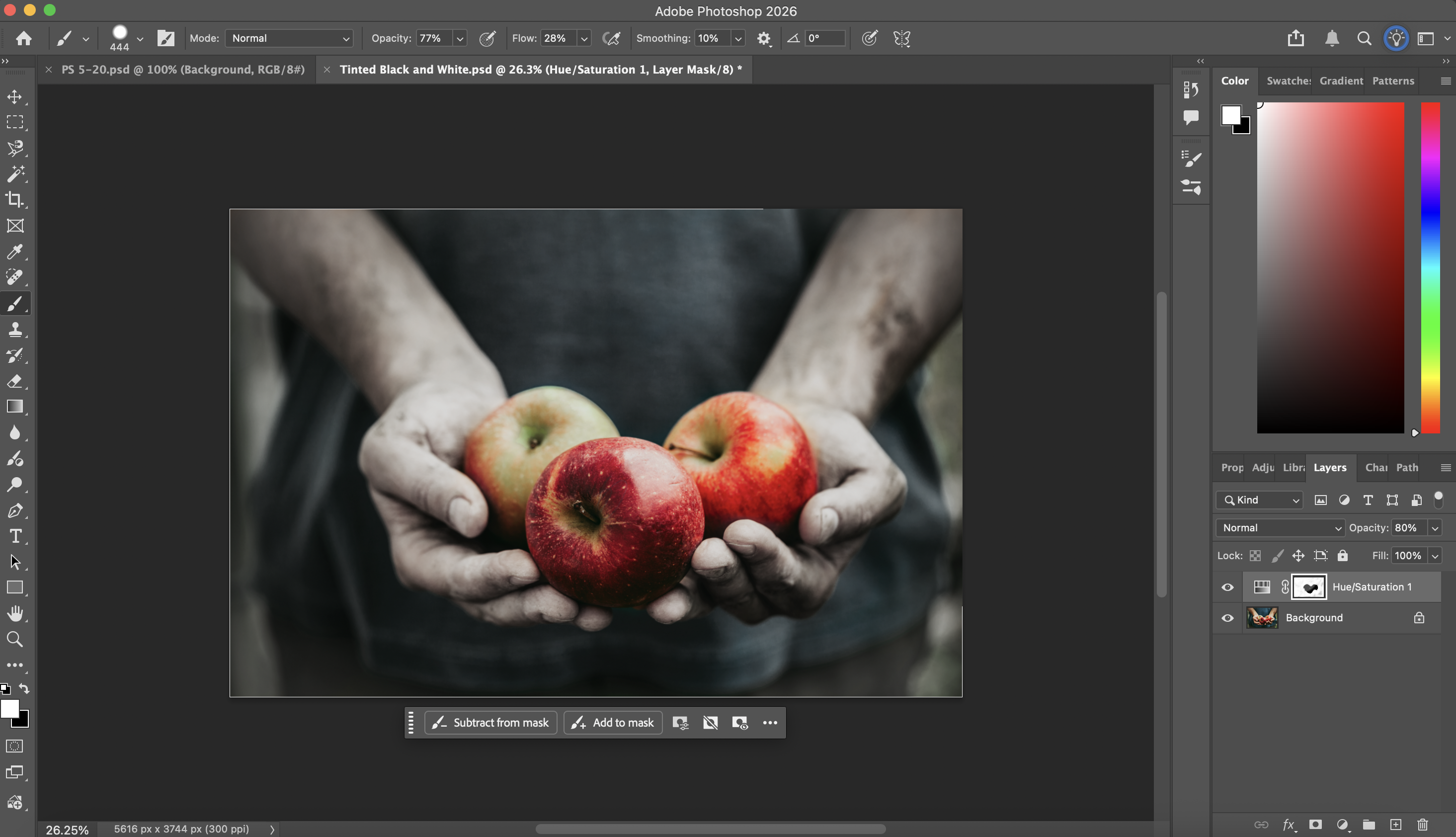 Tinted White and Black